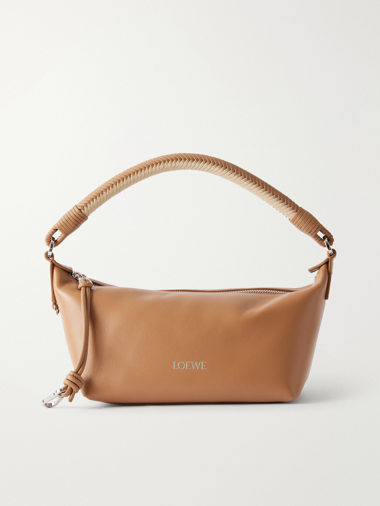 Loewe Cala Leather Shoulder Bag In Brown