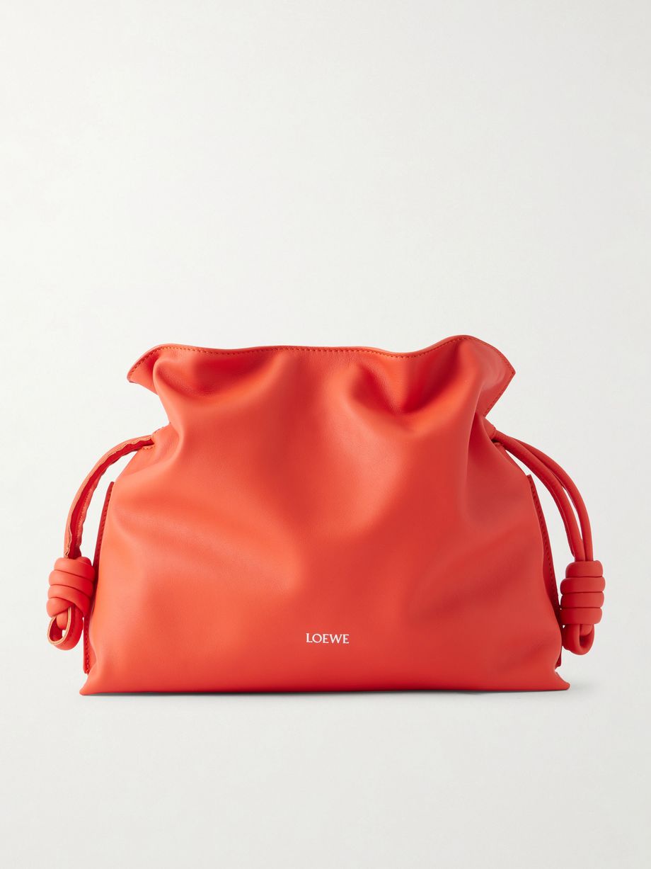 Flamenco leather clutch