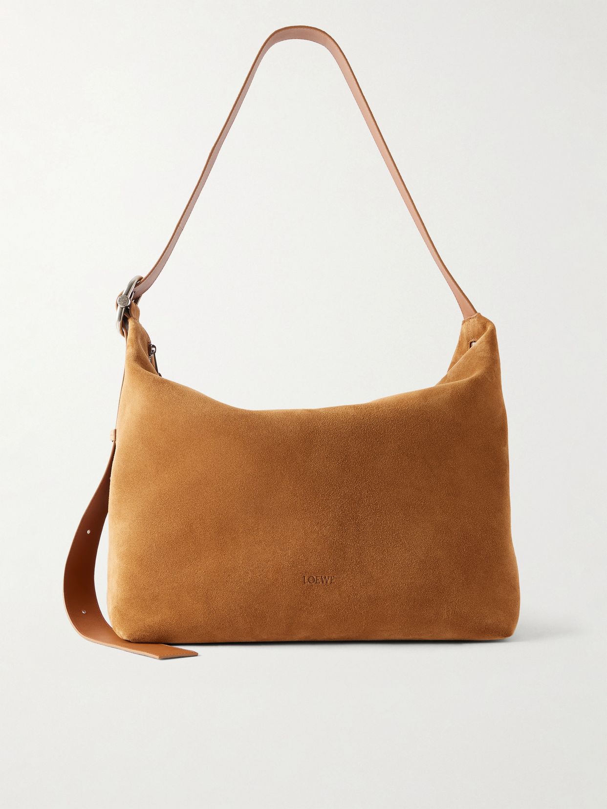 Loop Large Suede Shoulder Bag