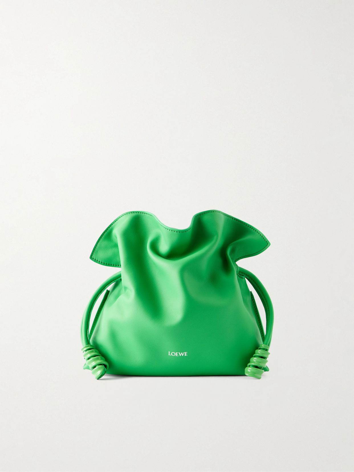 Flamenco Coil mini leather clutch