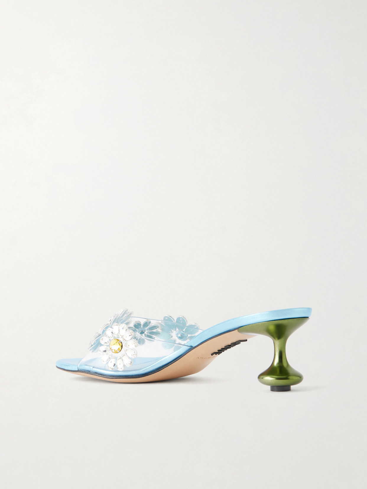 + Paula'A Ibiza Flower Embellished Pvc Mules