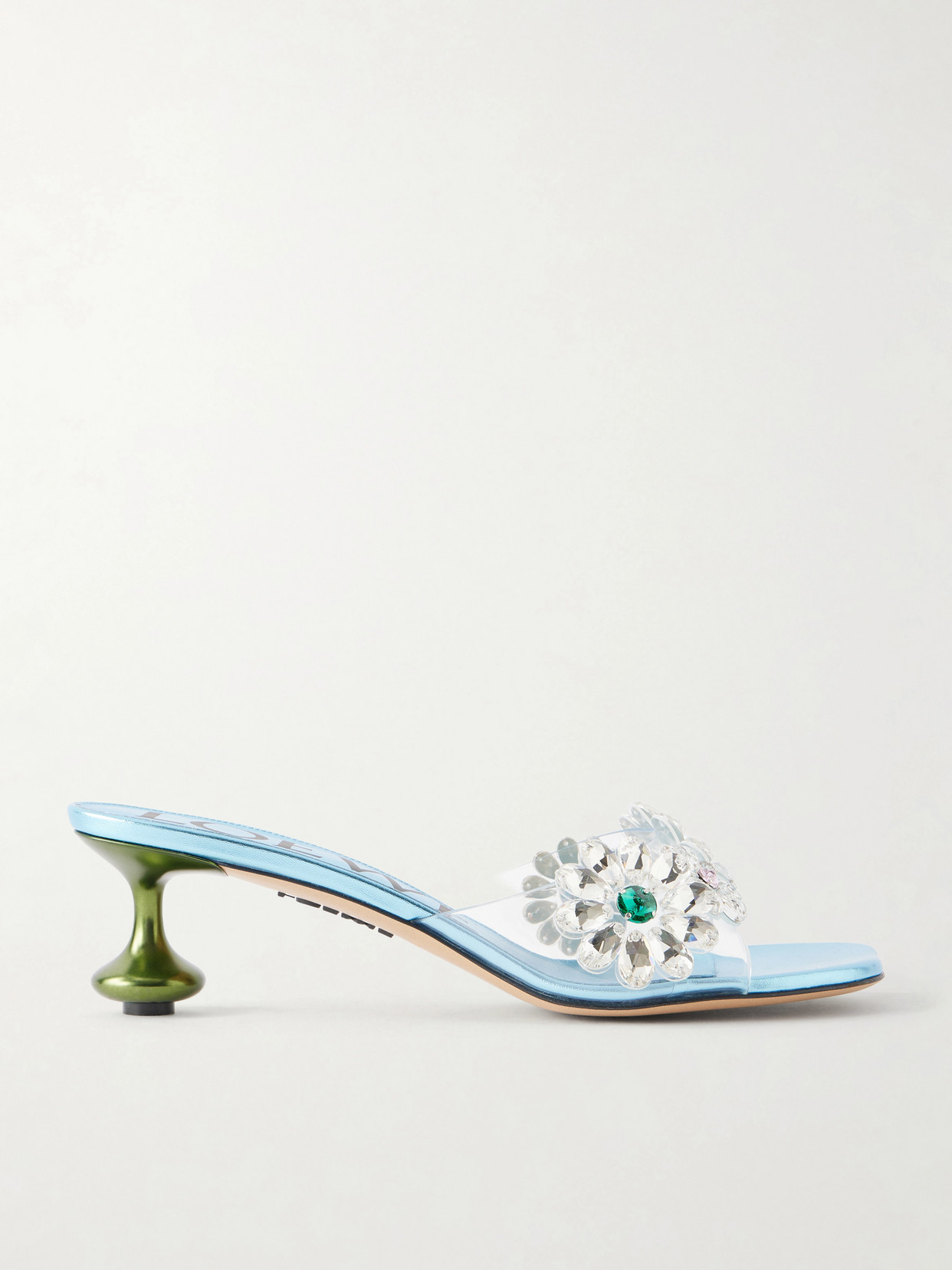 + Paula'A Ibiza Flower Embellished Pvc Mules