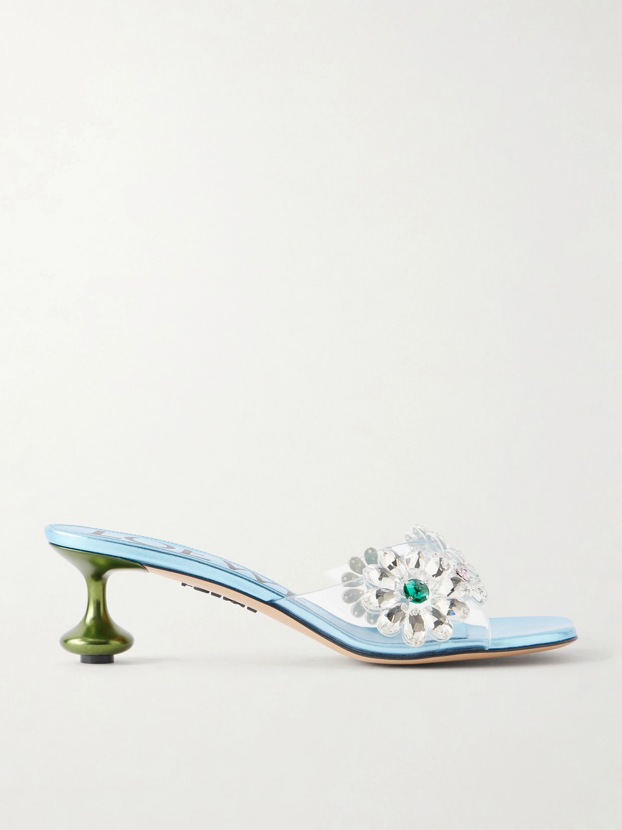 + Paula'a Ibiza Flower embellished PVC mules