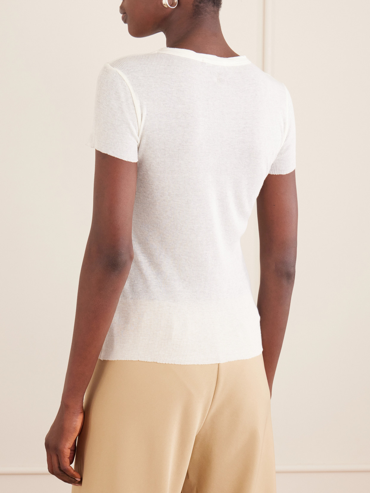 Cotton And Cashmere-Blend T-Shirt