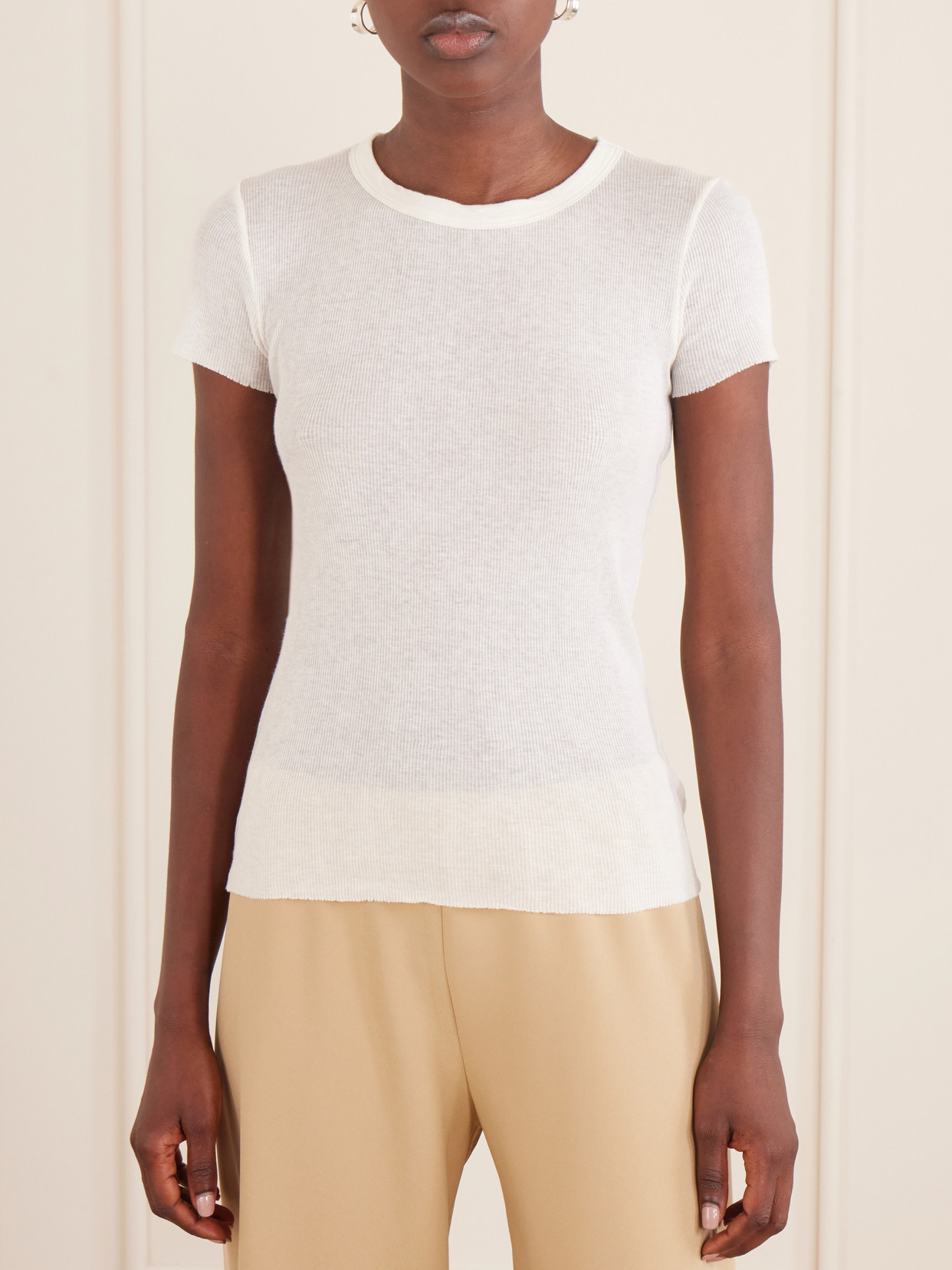Cotton And Cashmere-Blend T-Shirt