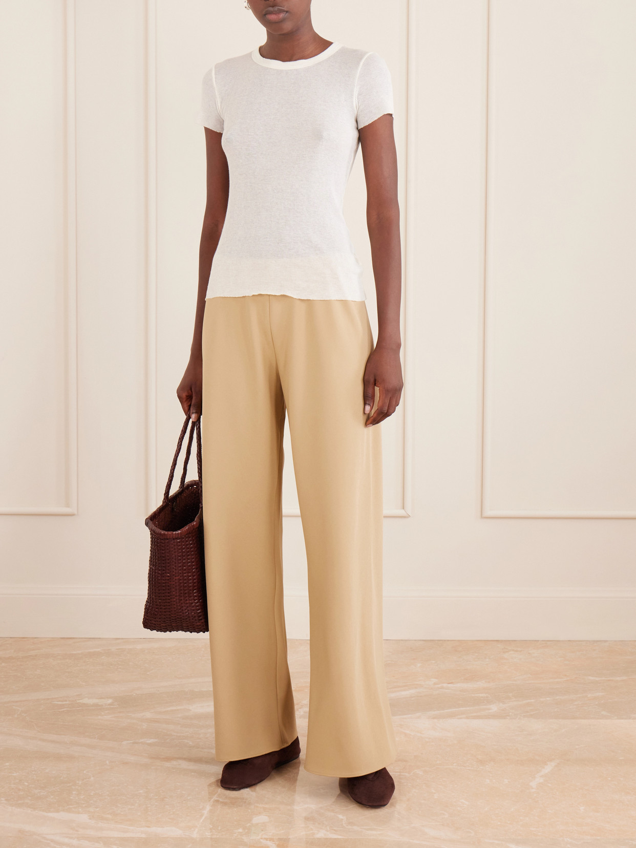 Cotton And Cashmere-Blend T-Shirt