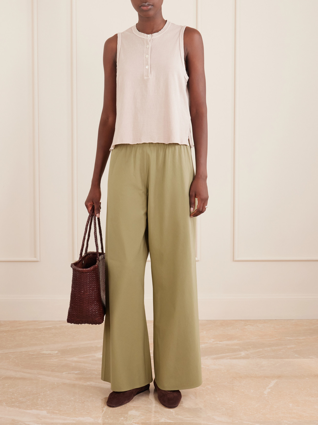 Cotton-Piqué Tank