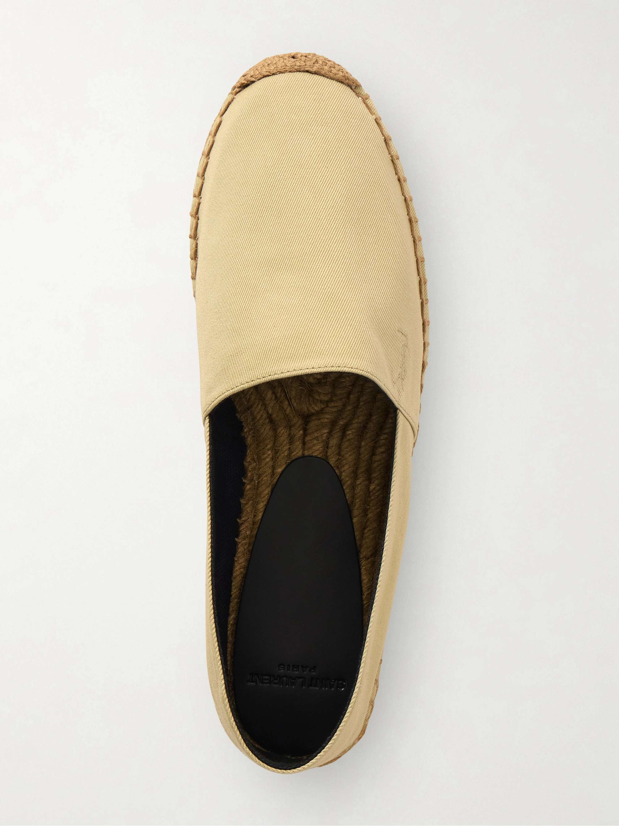 SAINT LAURENT Embroidered canvas espadrilles | NET-A-PORTER