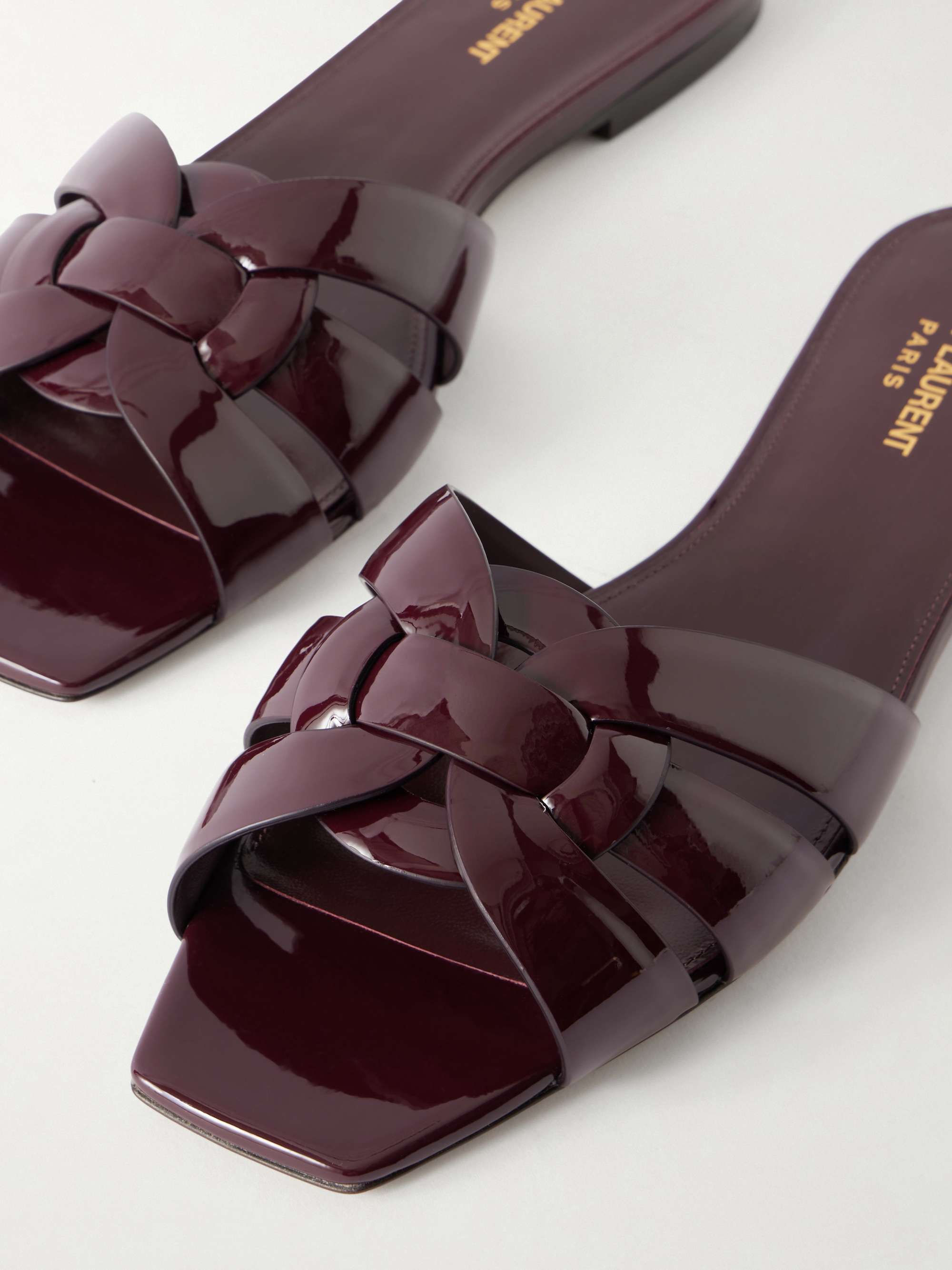 SAINT LAURENT Tribute leather sandals | NET-A-PORTER