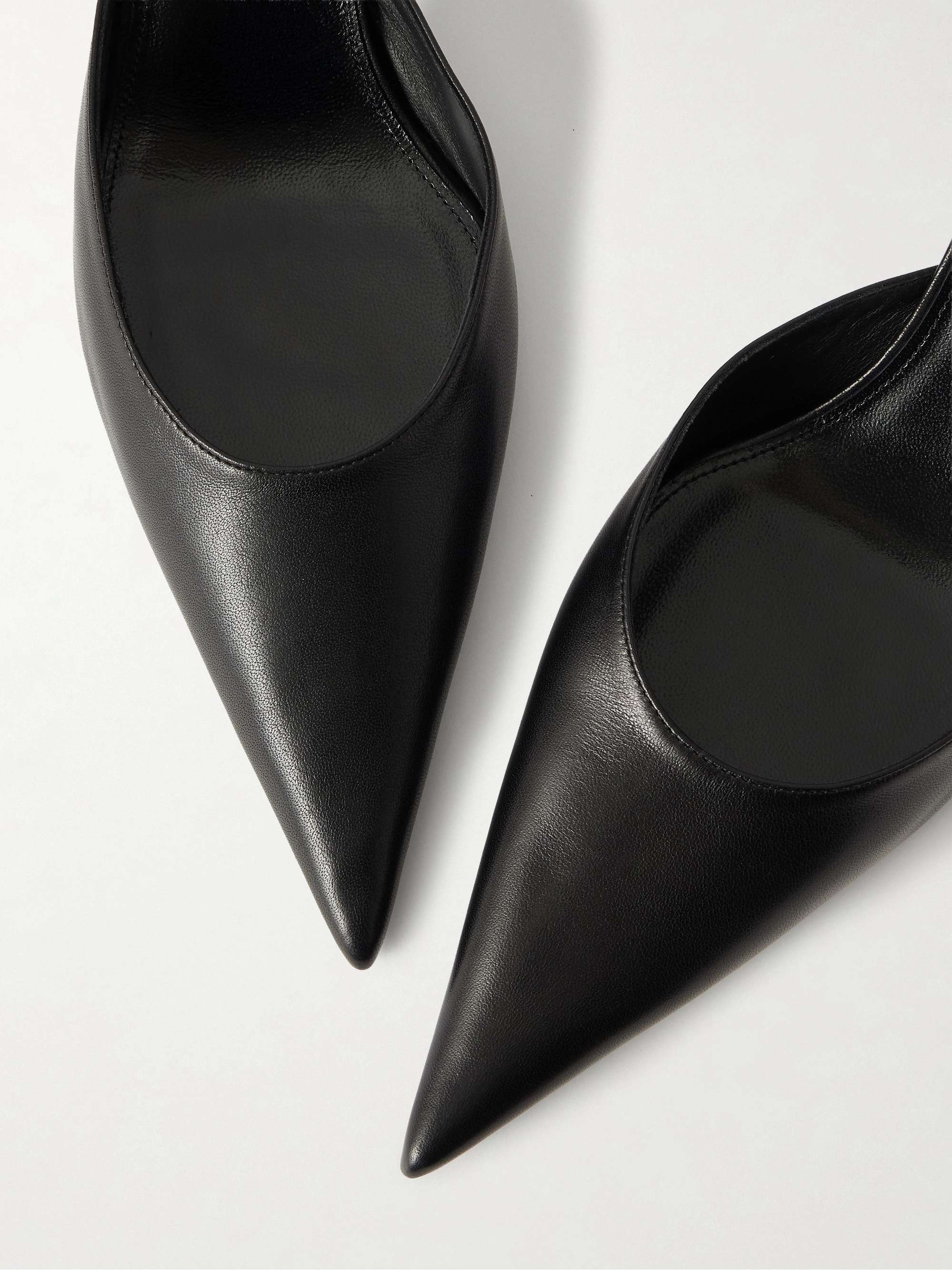 SAINT LAURENT Misty leather slingback pumps | NET-A-PORTER