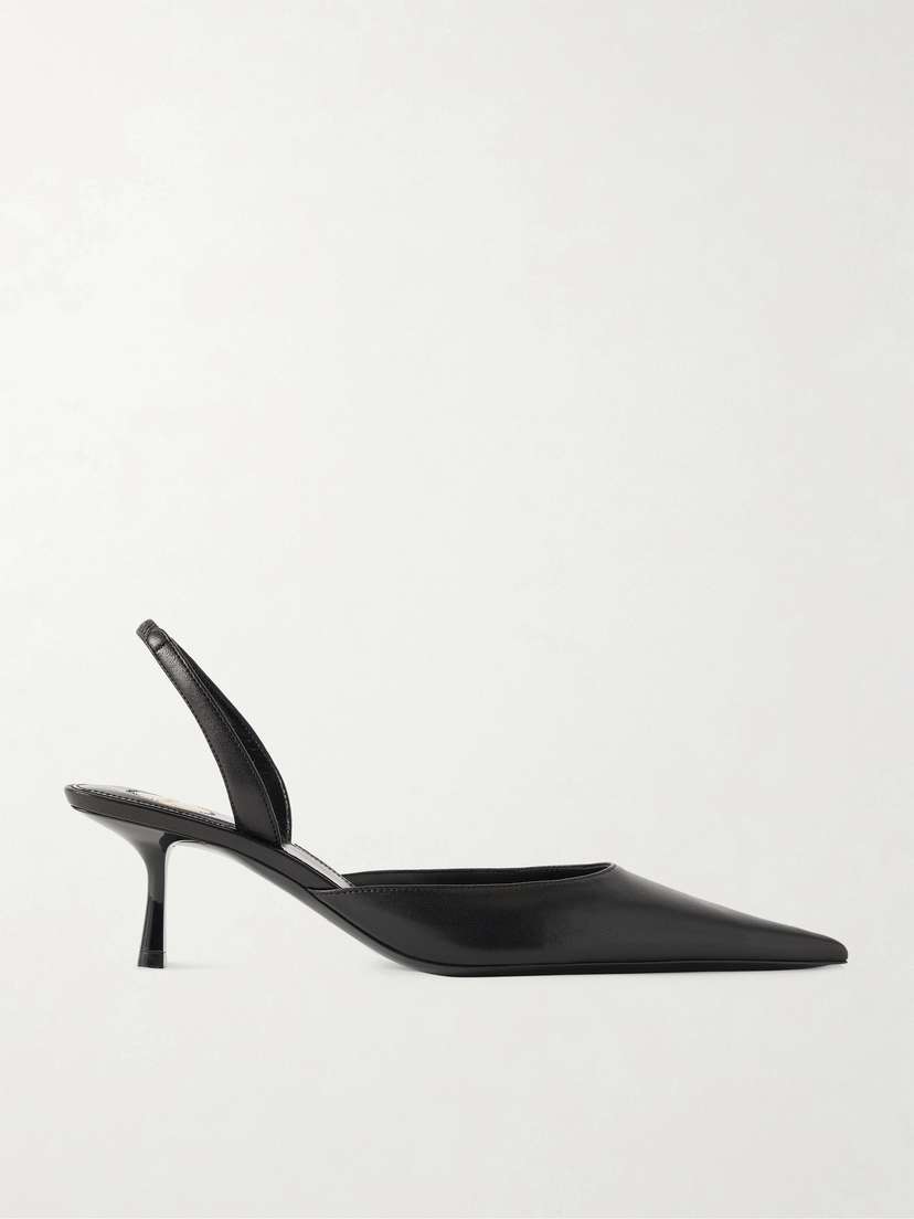 Saint Laurent Misty Leather Slingback Pumps