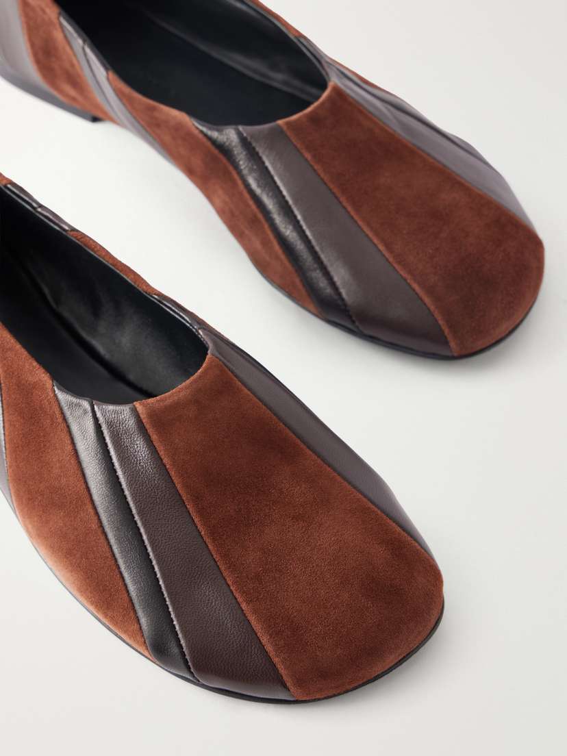 Proenza Schouler Glove Paneled Leather And Suede Ballet Flats | Thumbnail 5 Proenza Schouler Glove Paneled Leather And Suede Ballet Flats | Thumbnail 5