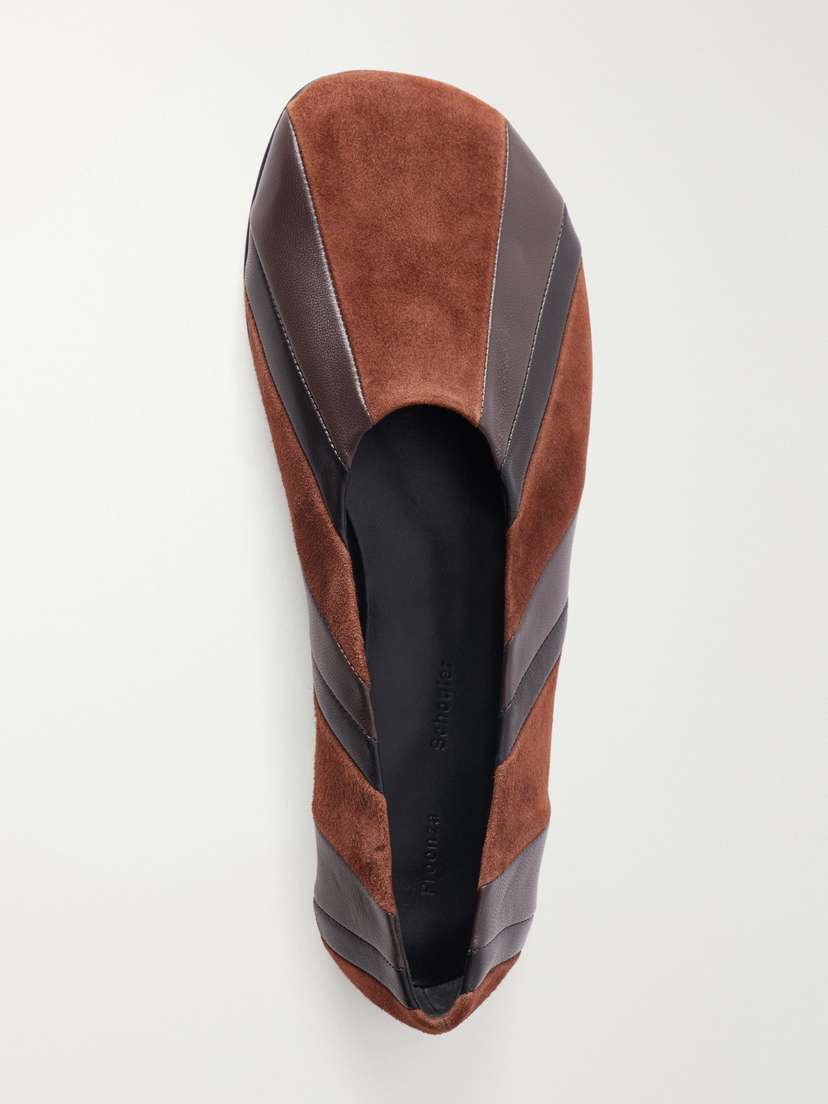 Proenza Schouler Glove Paneled Leather And Suede Ballet Flats | Thumbnail 6 Proenza Schouler Glove Paneled Leather And Suede Ballet Flats | Thumbnail 6