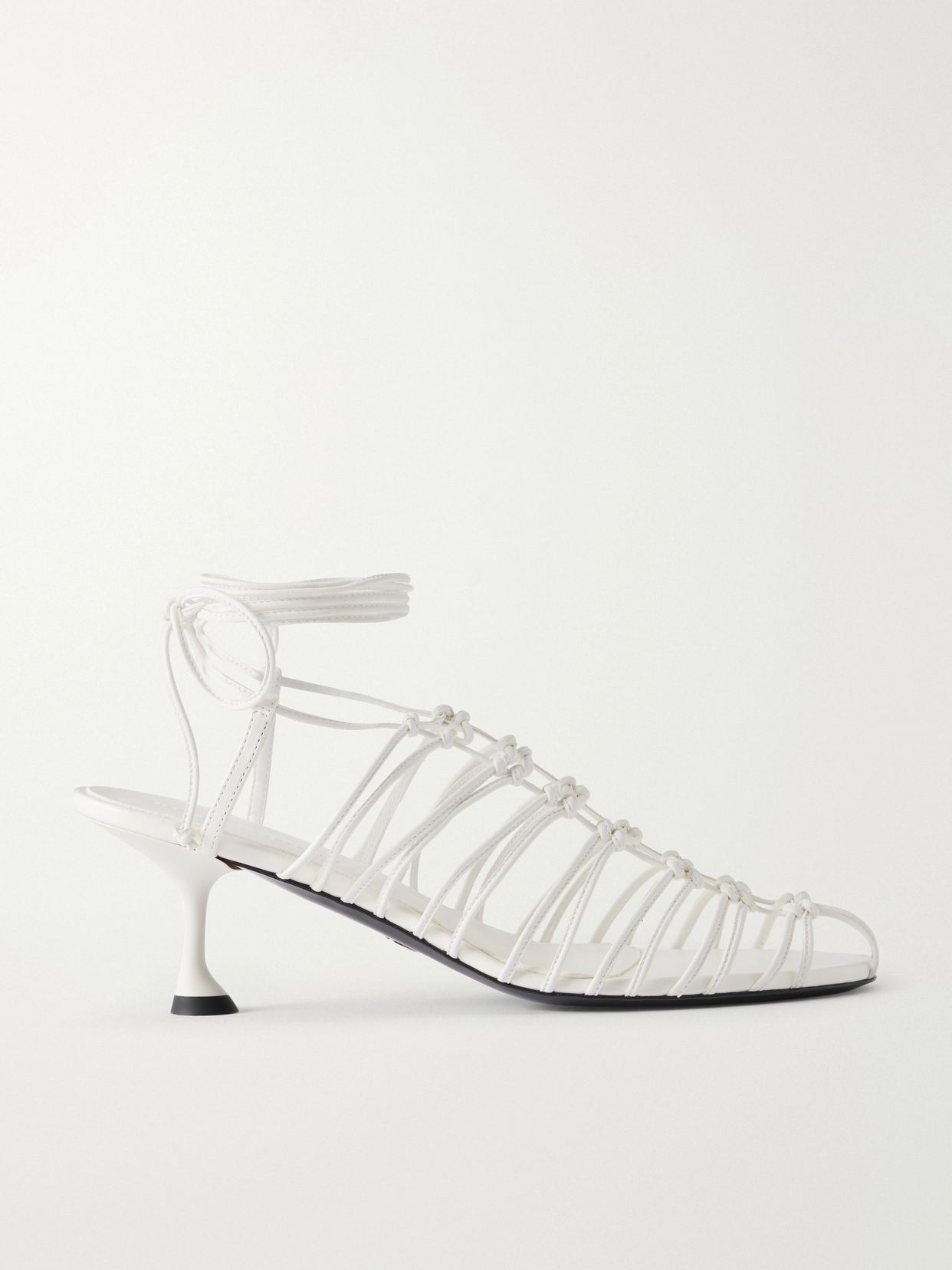 Tee Knot leather slingback sandals