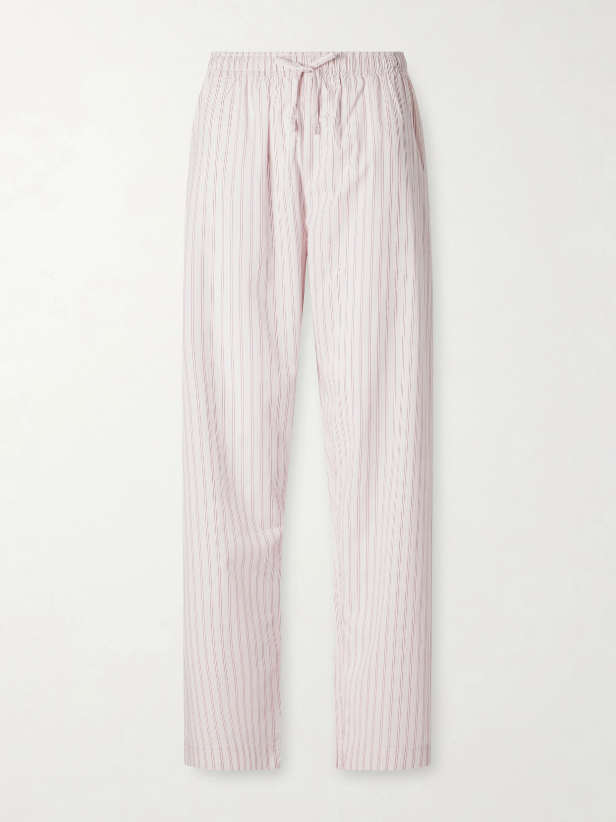 TEKLA - Striped Organic Cotton Pajama Pants - Pink