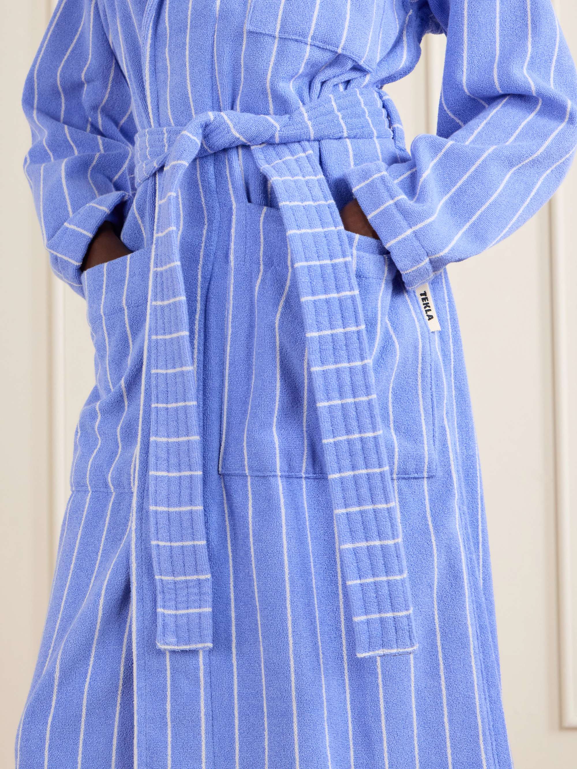 blue dress farm rio Men's Striped Robe - Portofino Black main image 1