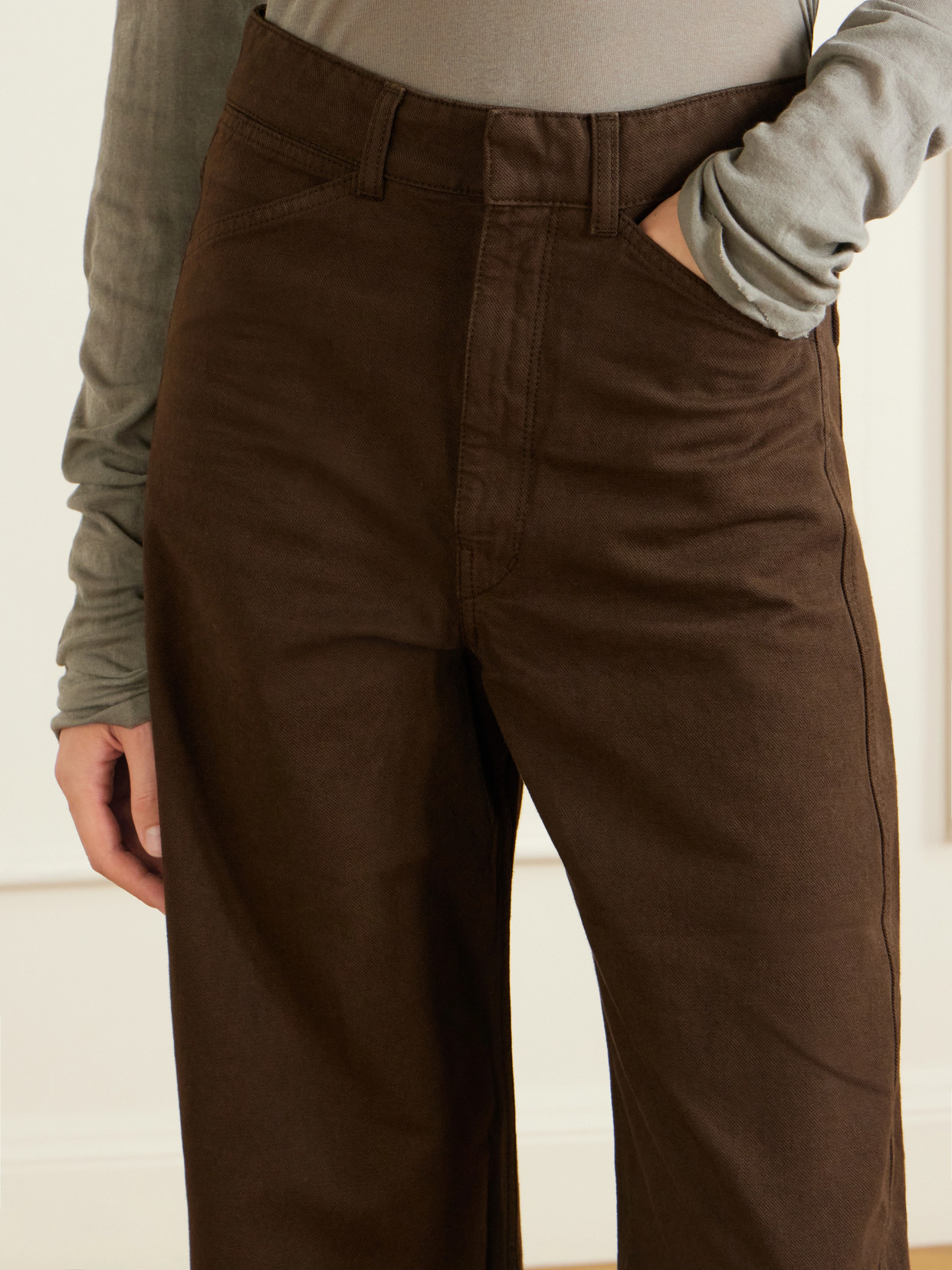High-Waist Wide- Leg