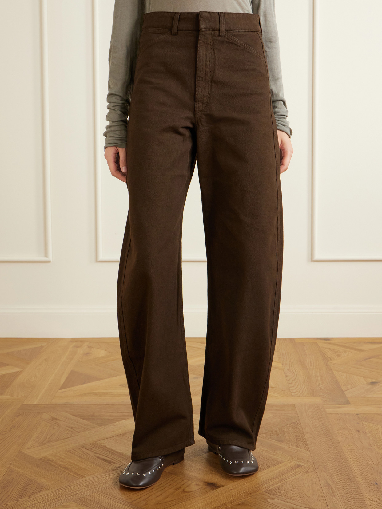 High-Waist Wide- Leg