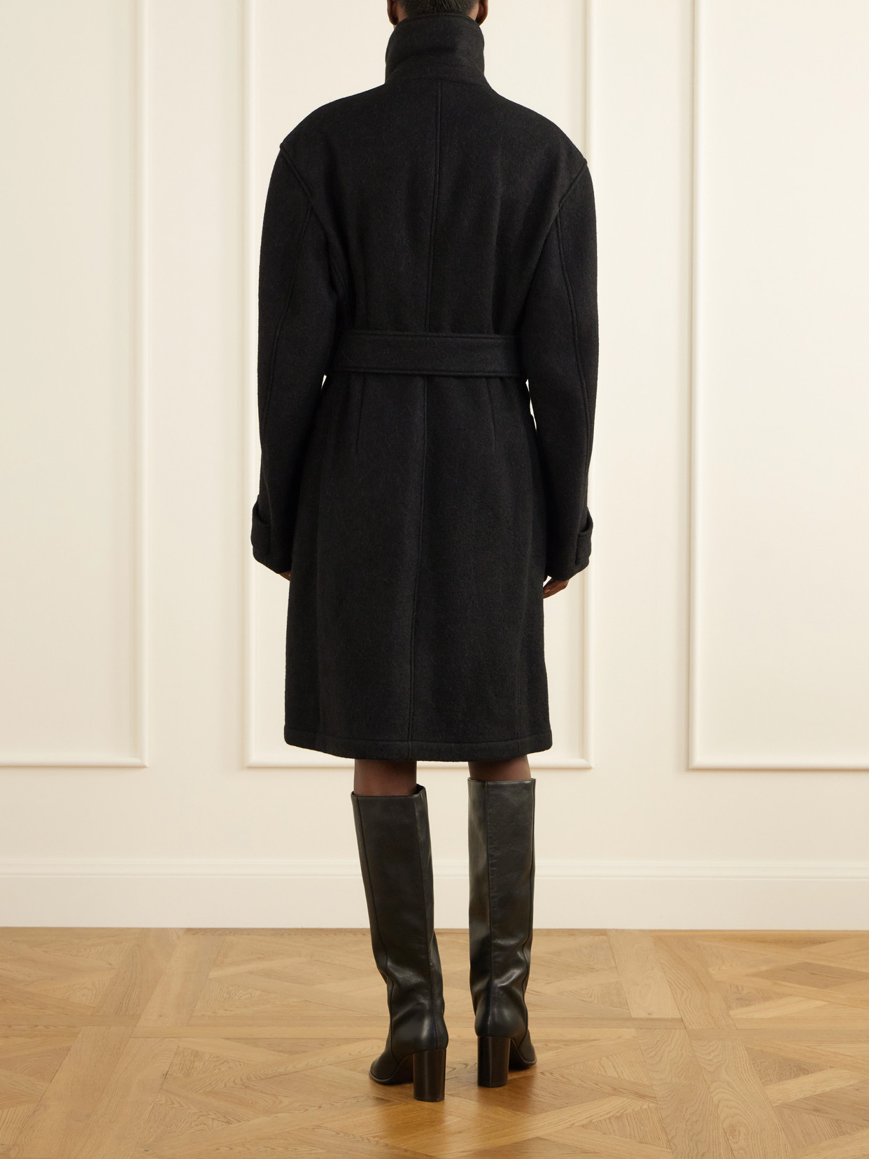 Belted Alpaca And Wool-Blend Felt Coat
