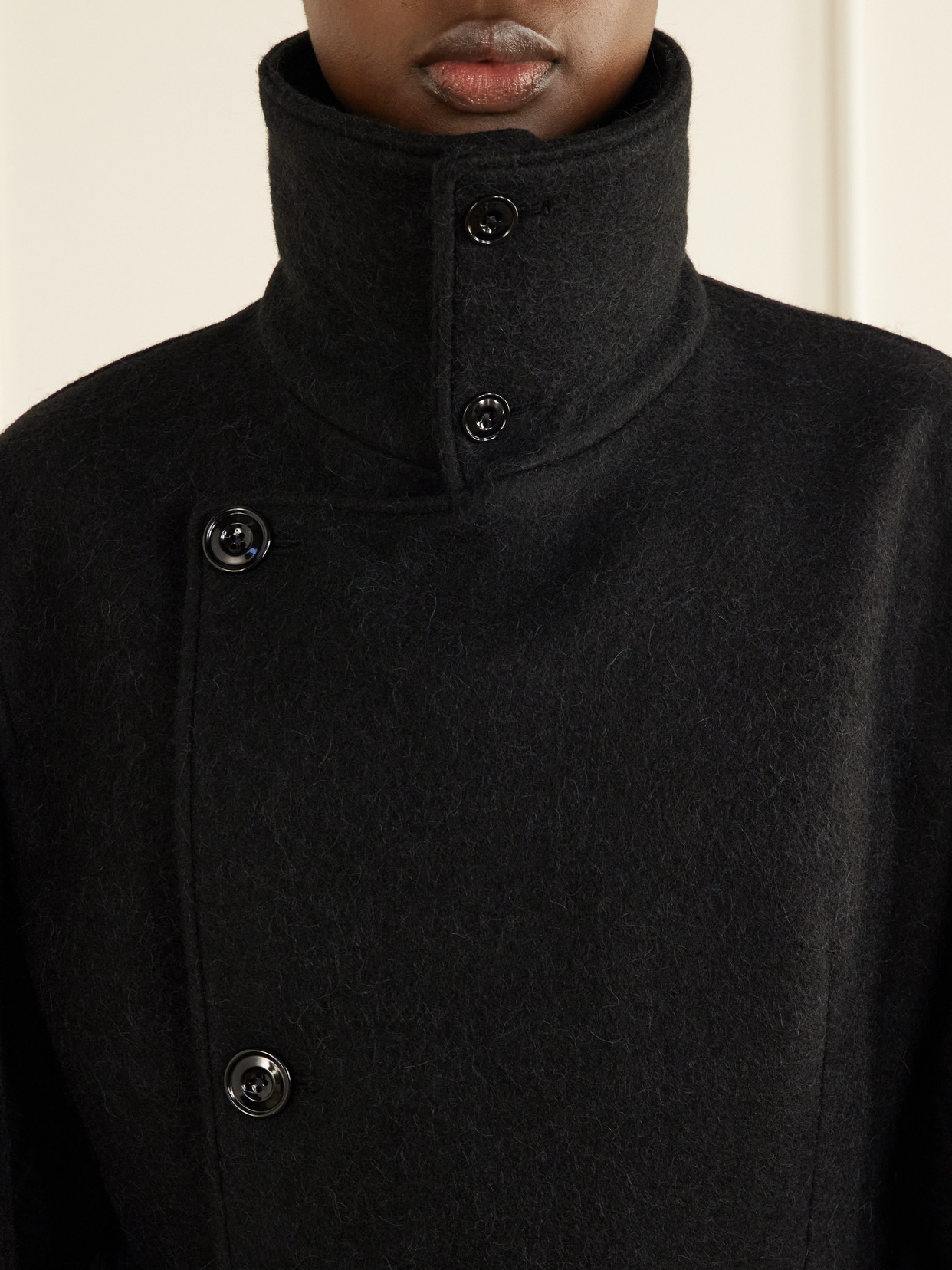 Belted Alpaca And Wool-Blend Felt Coat