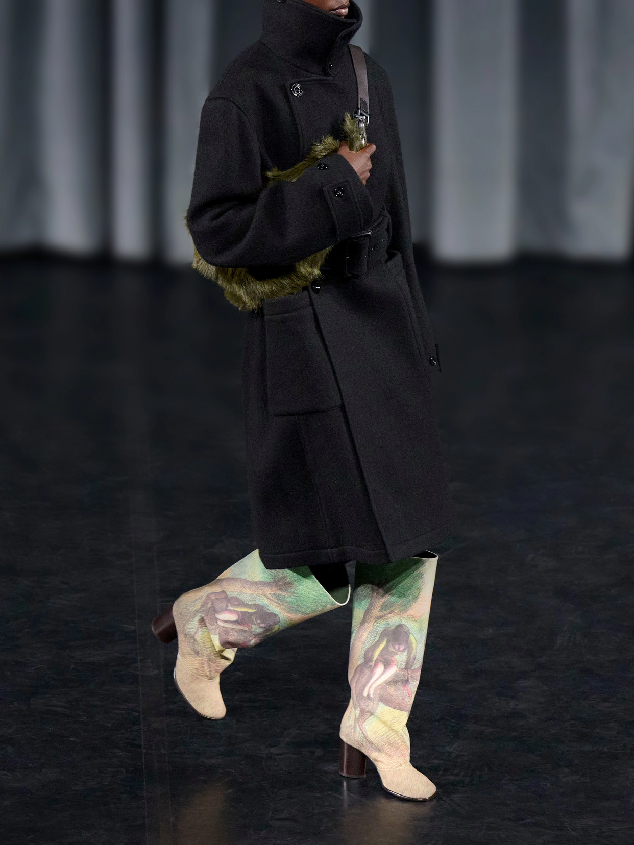 Belted Alpaca And Wool-Blend Felt Coat