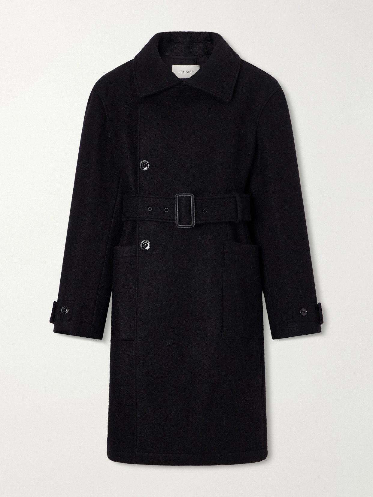 Belted Alpaca And Wool-Blend Felt Coat