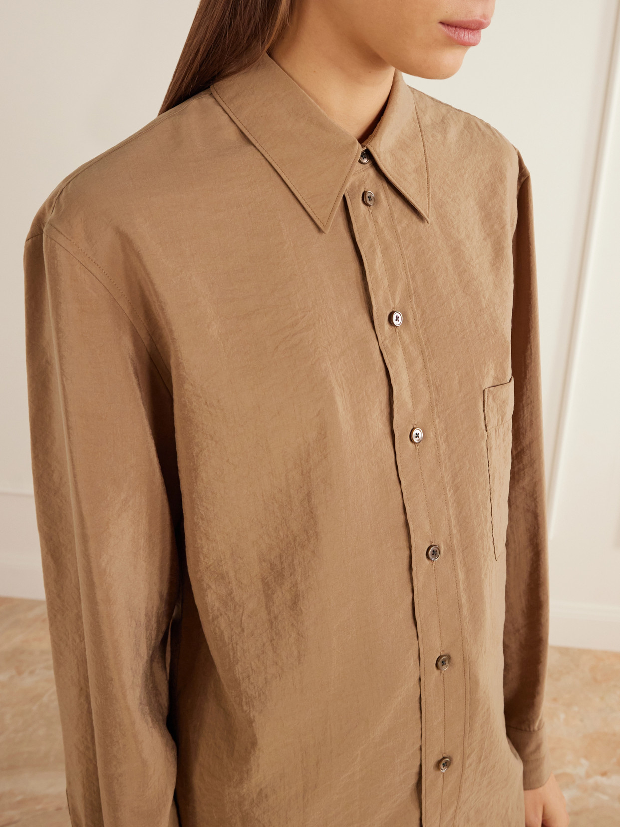 Silk-Blend Shirt