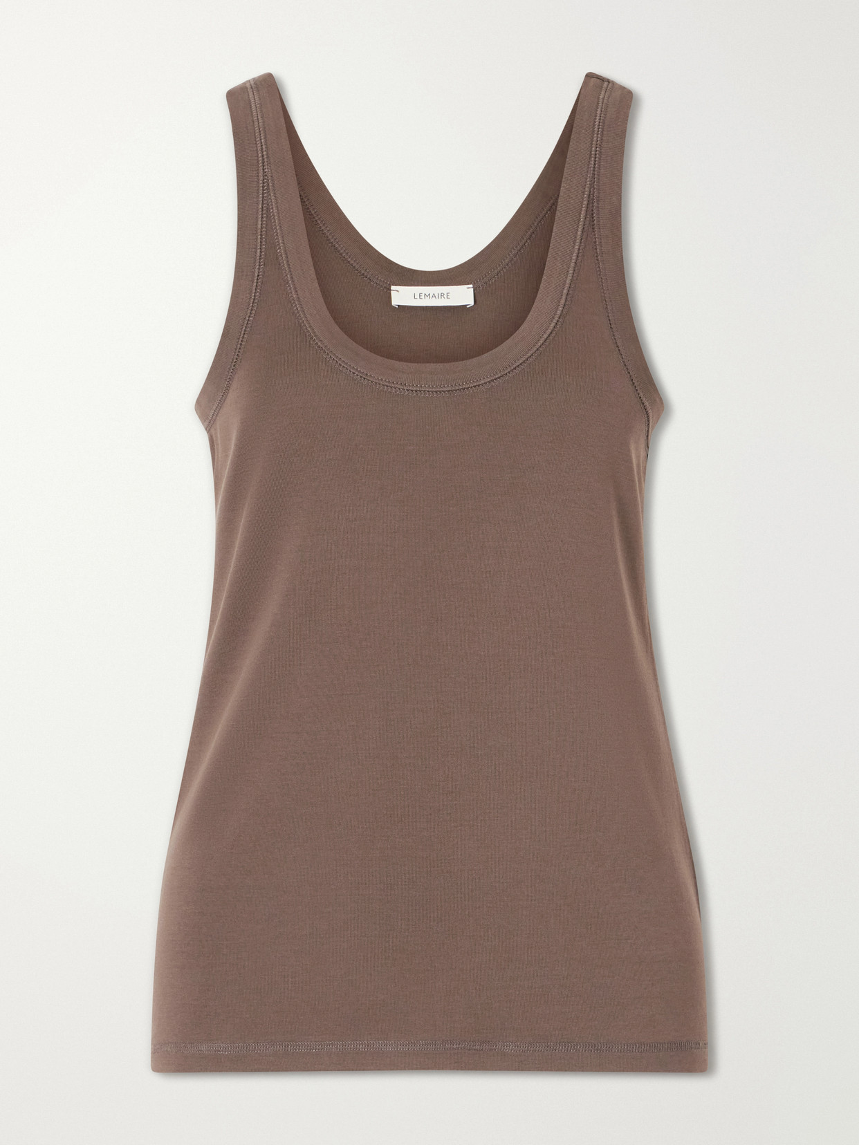 Lemaire Cotton-jersey Tank In Metallic