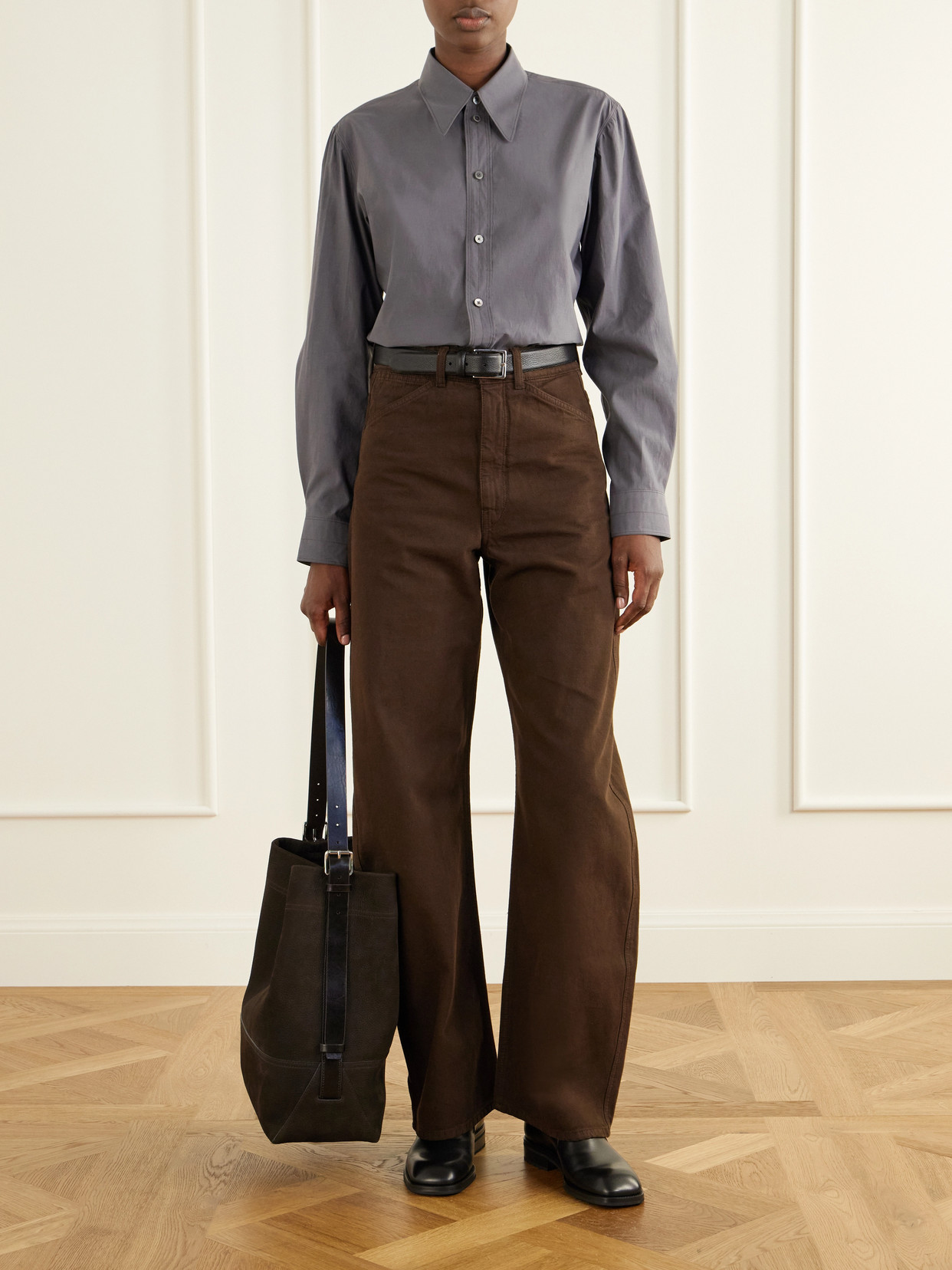 Cotton And Silk-Blend Poplin Shirt