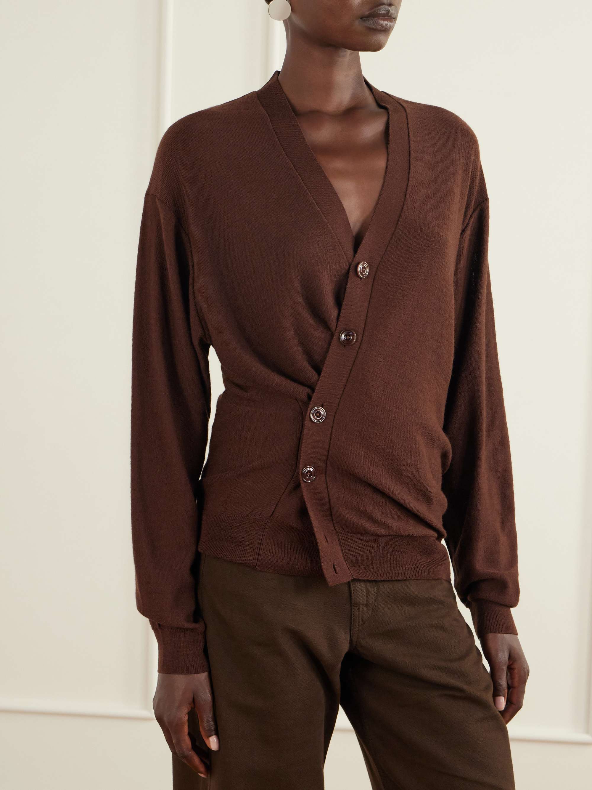 LEMAIRE Twisted wool-blend cardigan | NET-A-PORTER