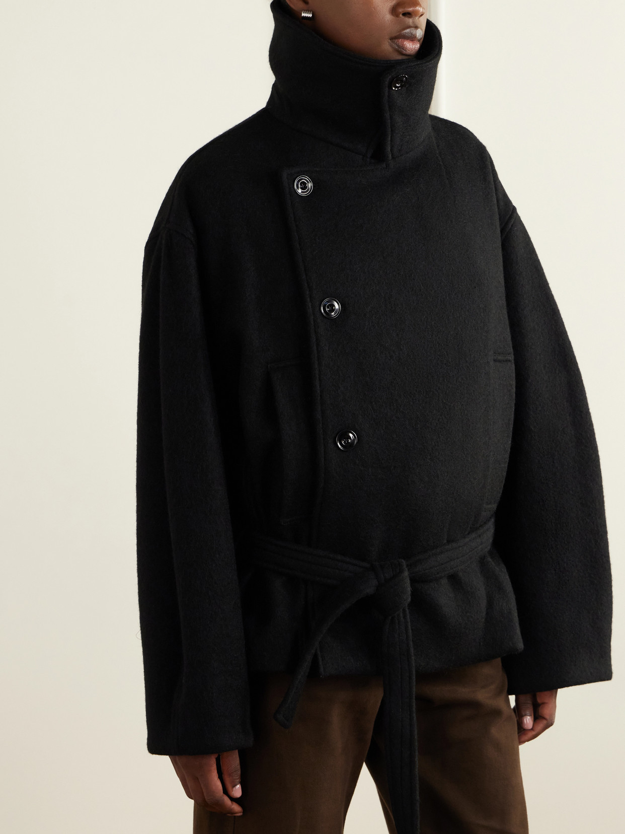 Belted Wool And Alpaca-Blend Coat