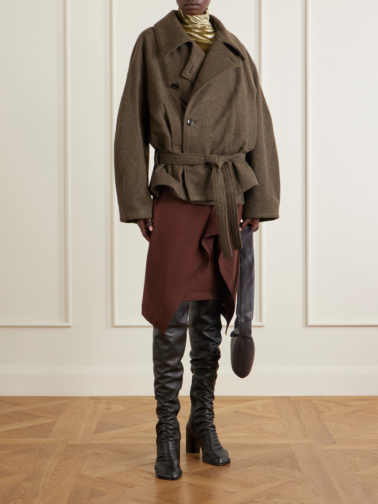 And Alpaca-Blend Coat