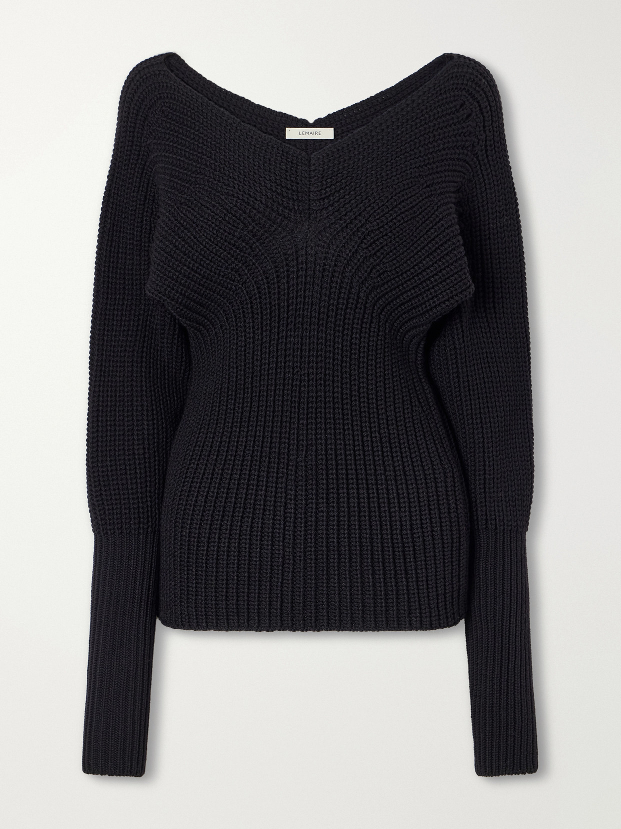 Lemaire Wool Sweater In Black