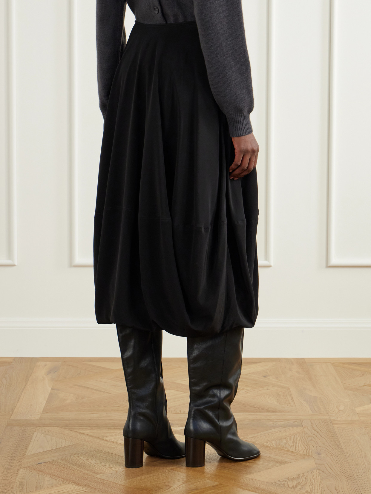 Silk-Crepe De Chine Midi