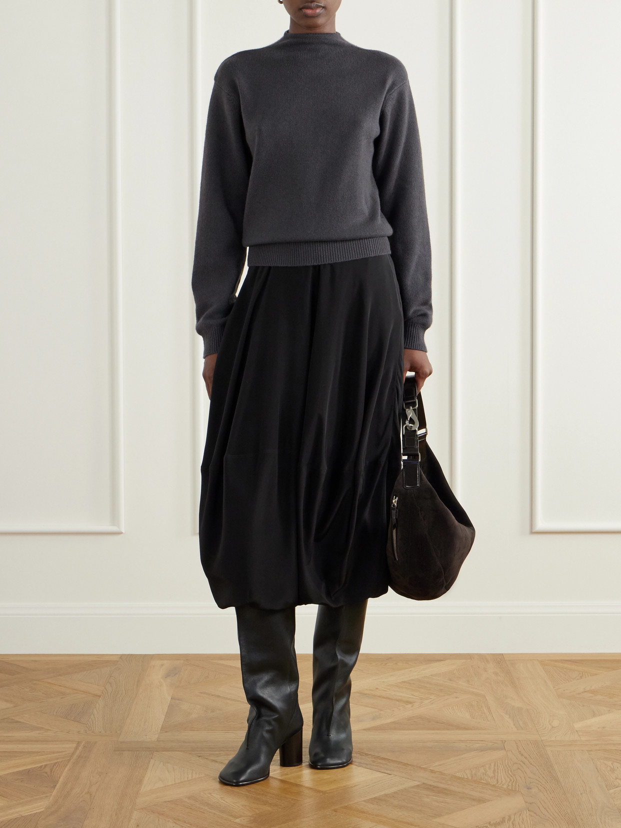 Silk-Crepe De Chine Midi