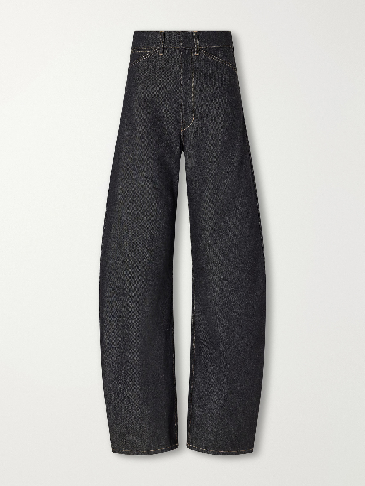 High-Rise Barrel-Leg Jeans