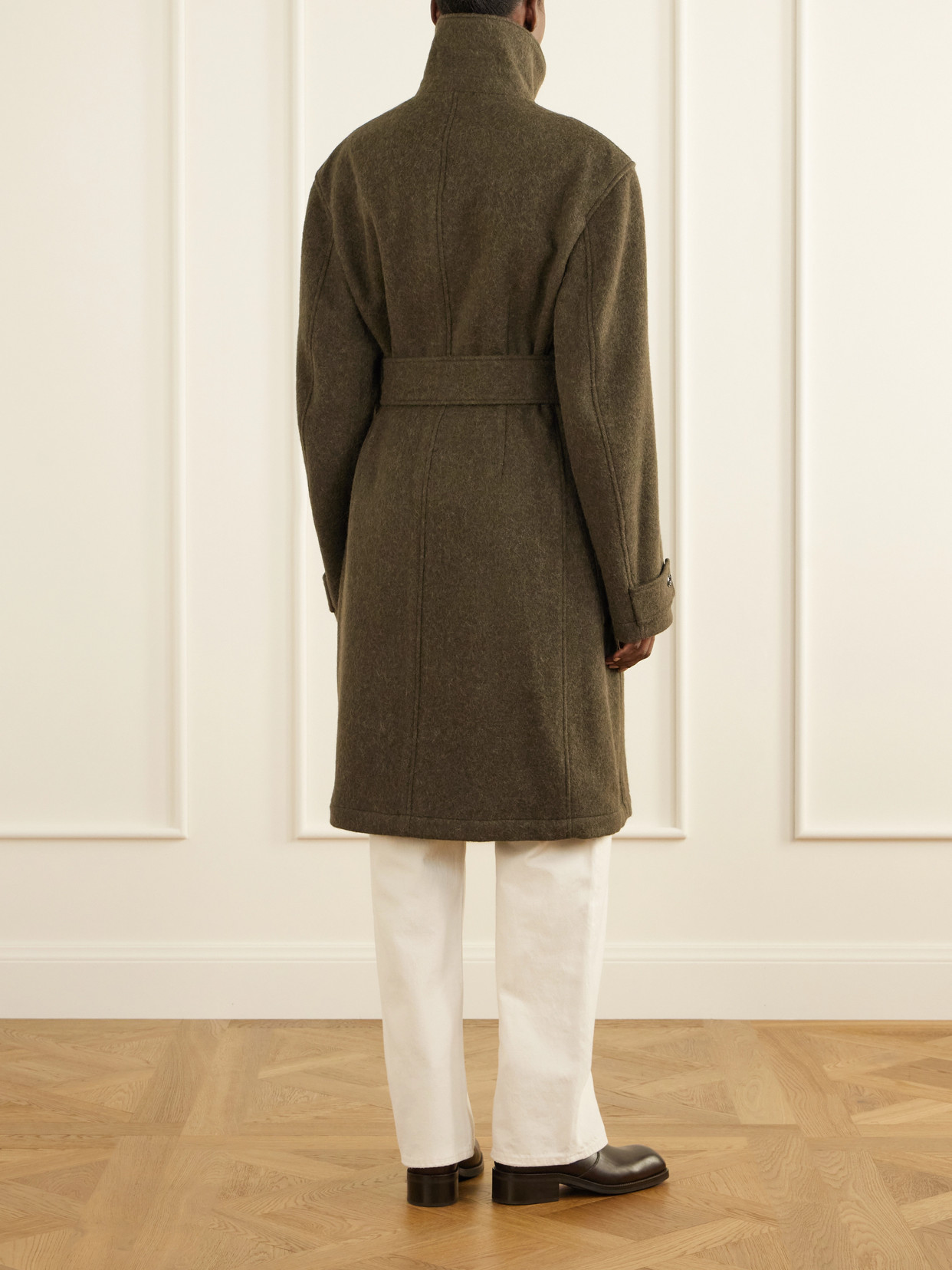 Belted Alpaca And Wool-Blend Felt Coat