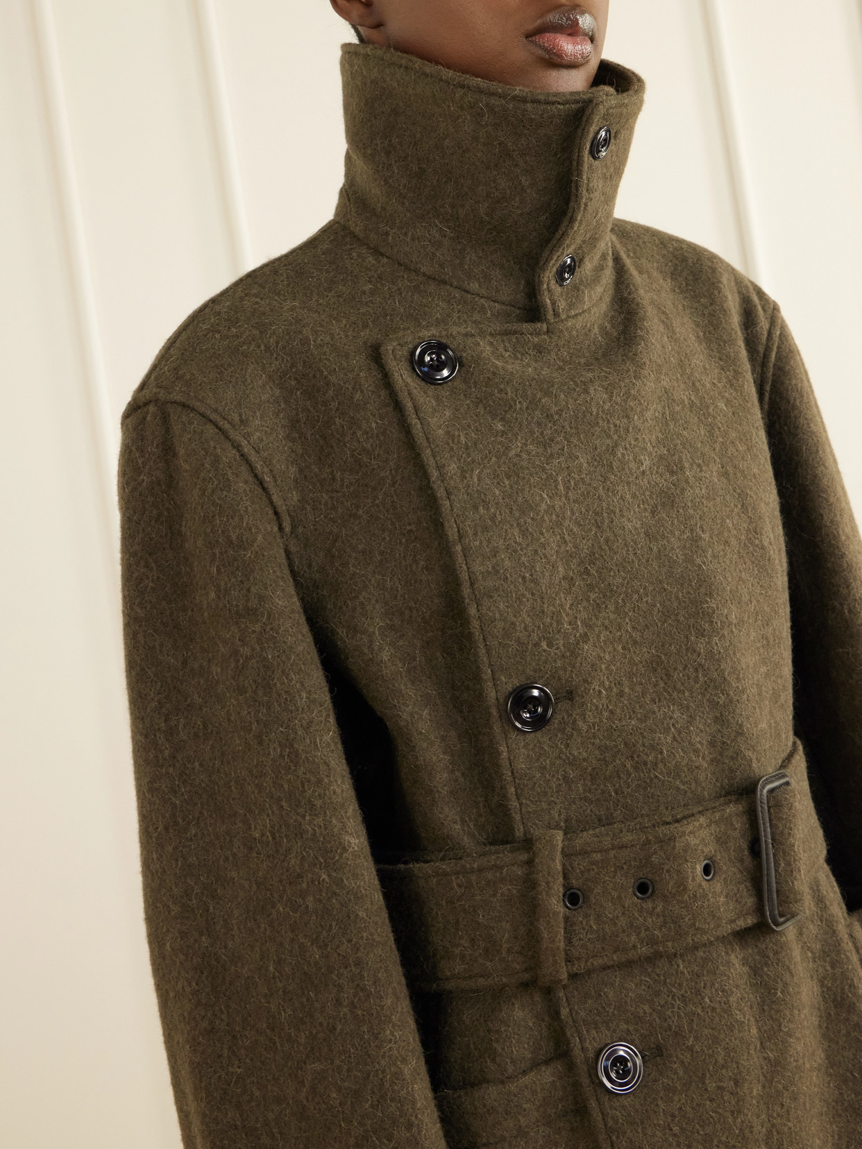 Belted Alpaca And Wool-Blend Felt Coat