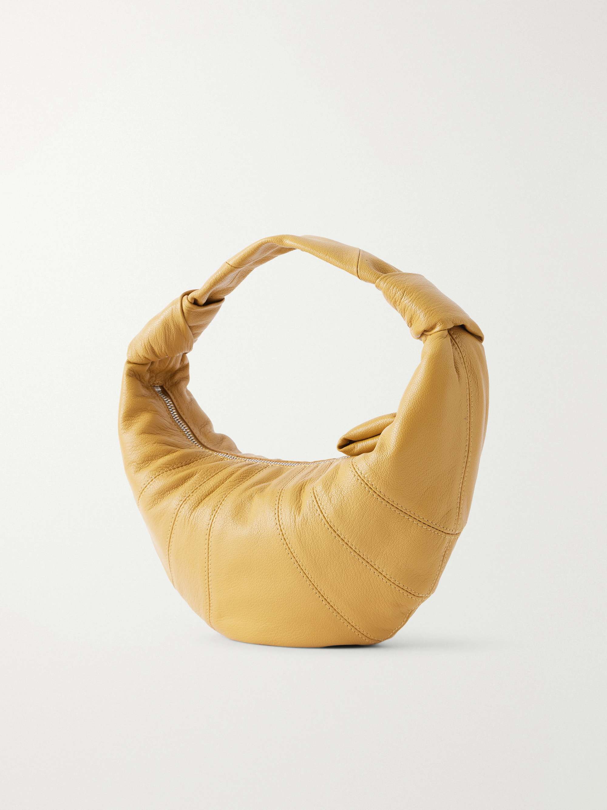 LEMAIRE Mini Fortune Croissant paneled leather shoulder bag | NET