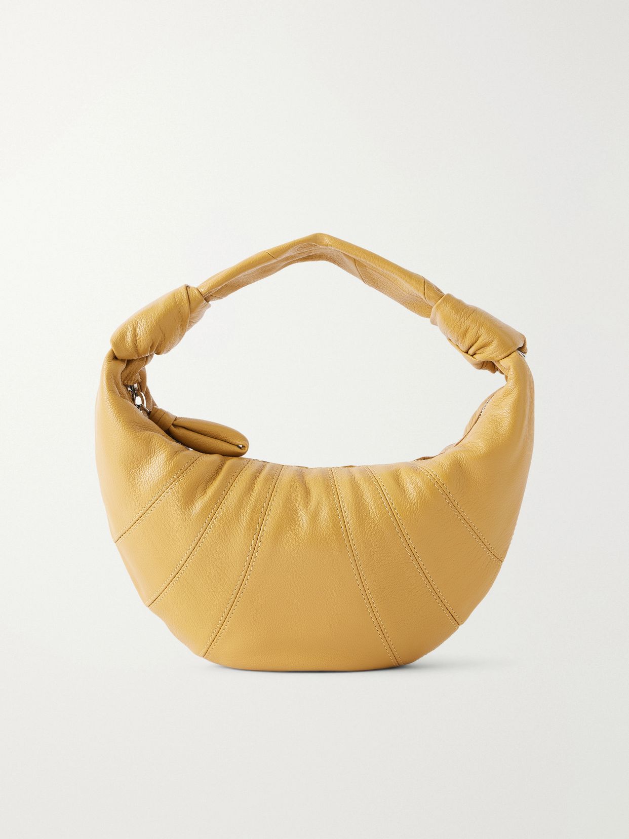 Mini Fortune Croissant paneled leather shoulder bag