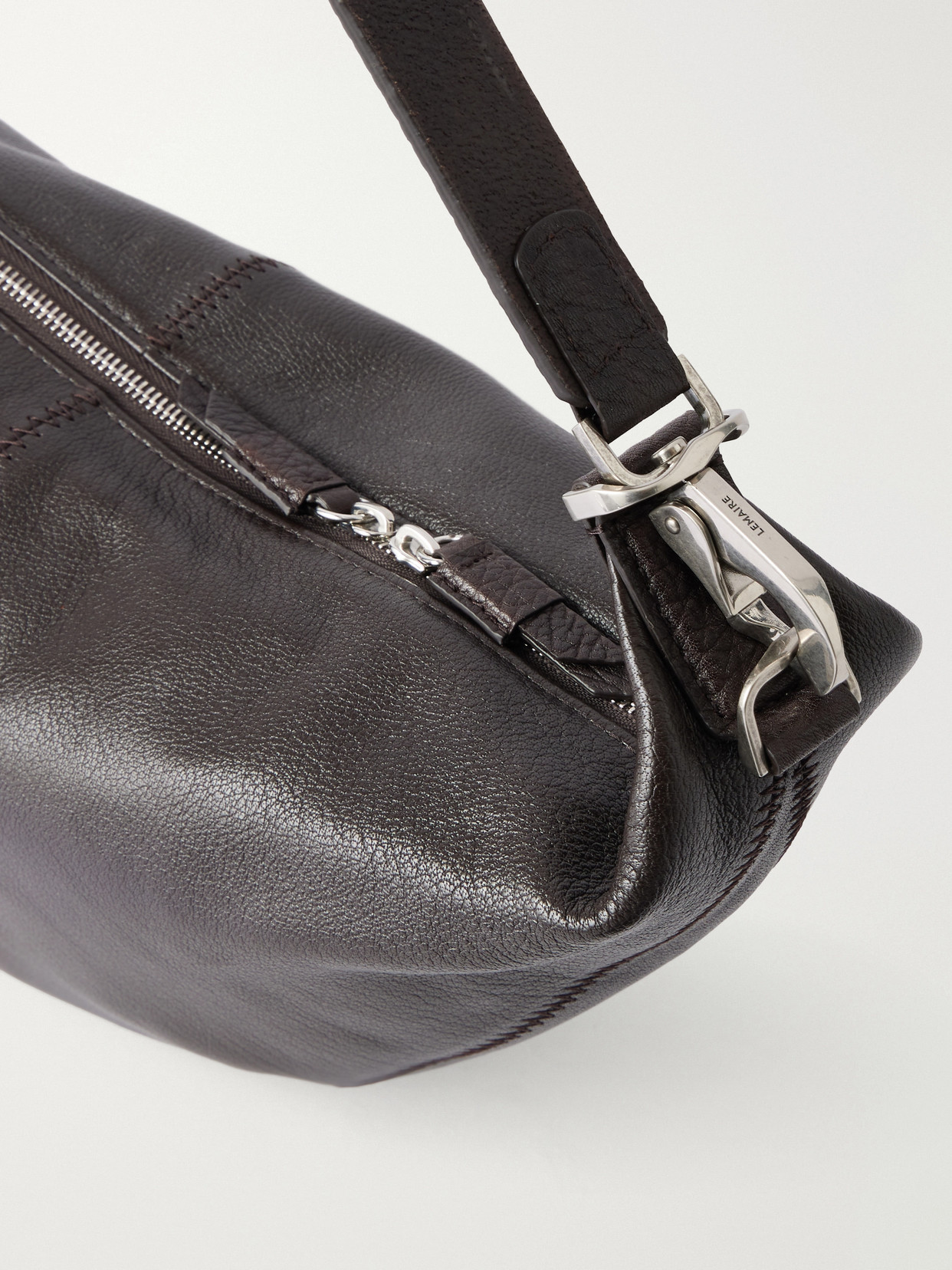 Quiver Clip Mini Paneled Full-Grain Shoulder Bag