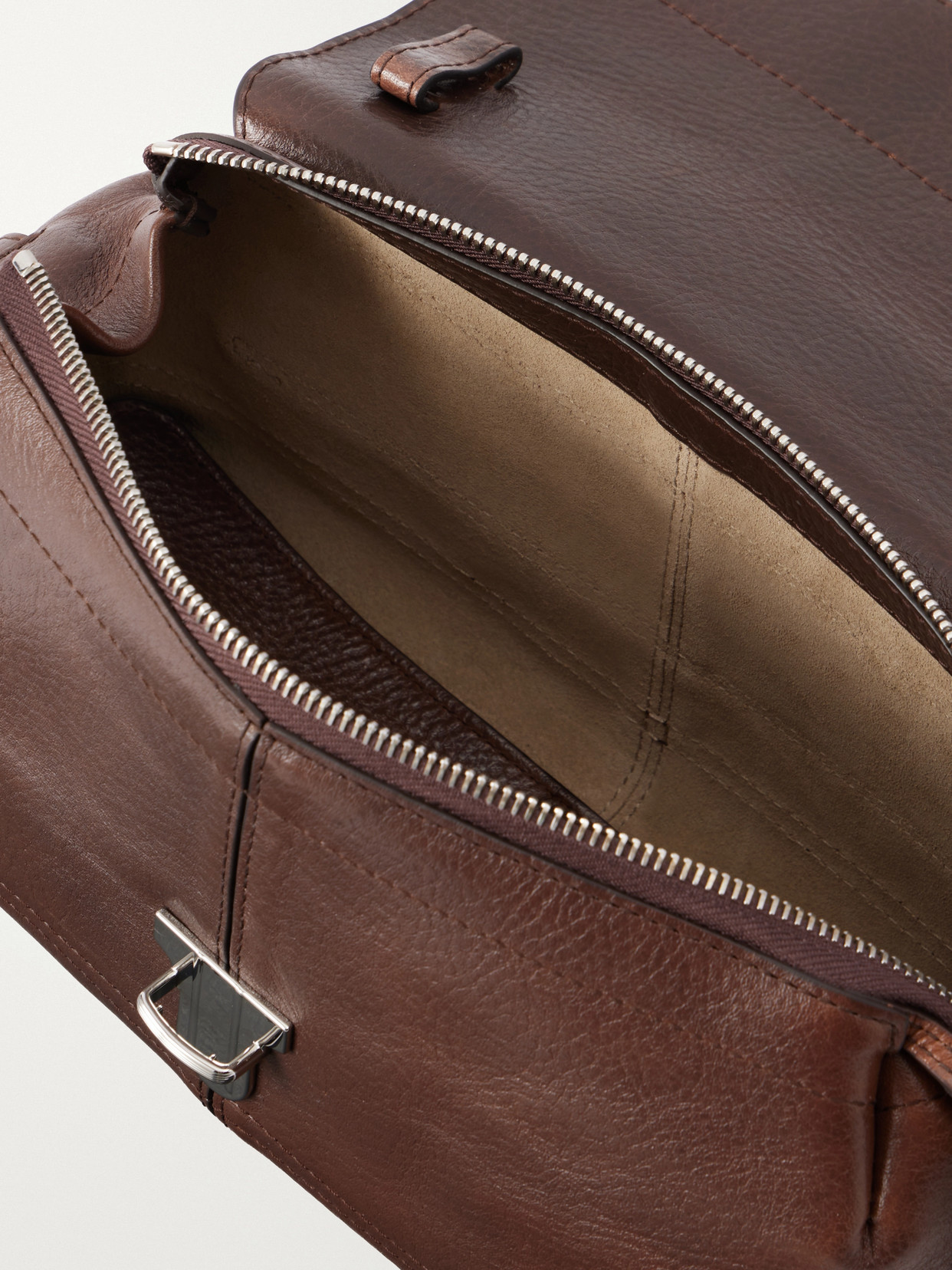 Gear Small Textured-Leather Shoulder Bag