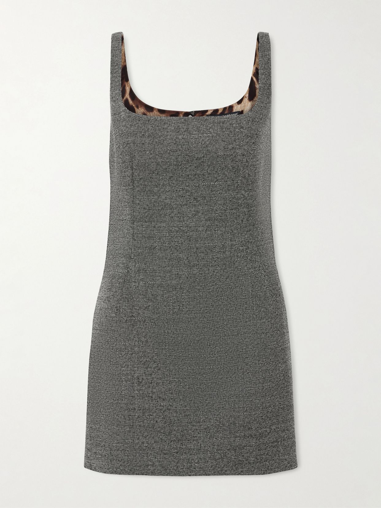 stretch wool mini dress