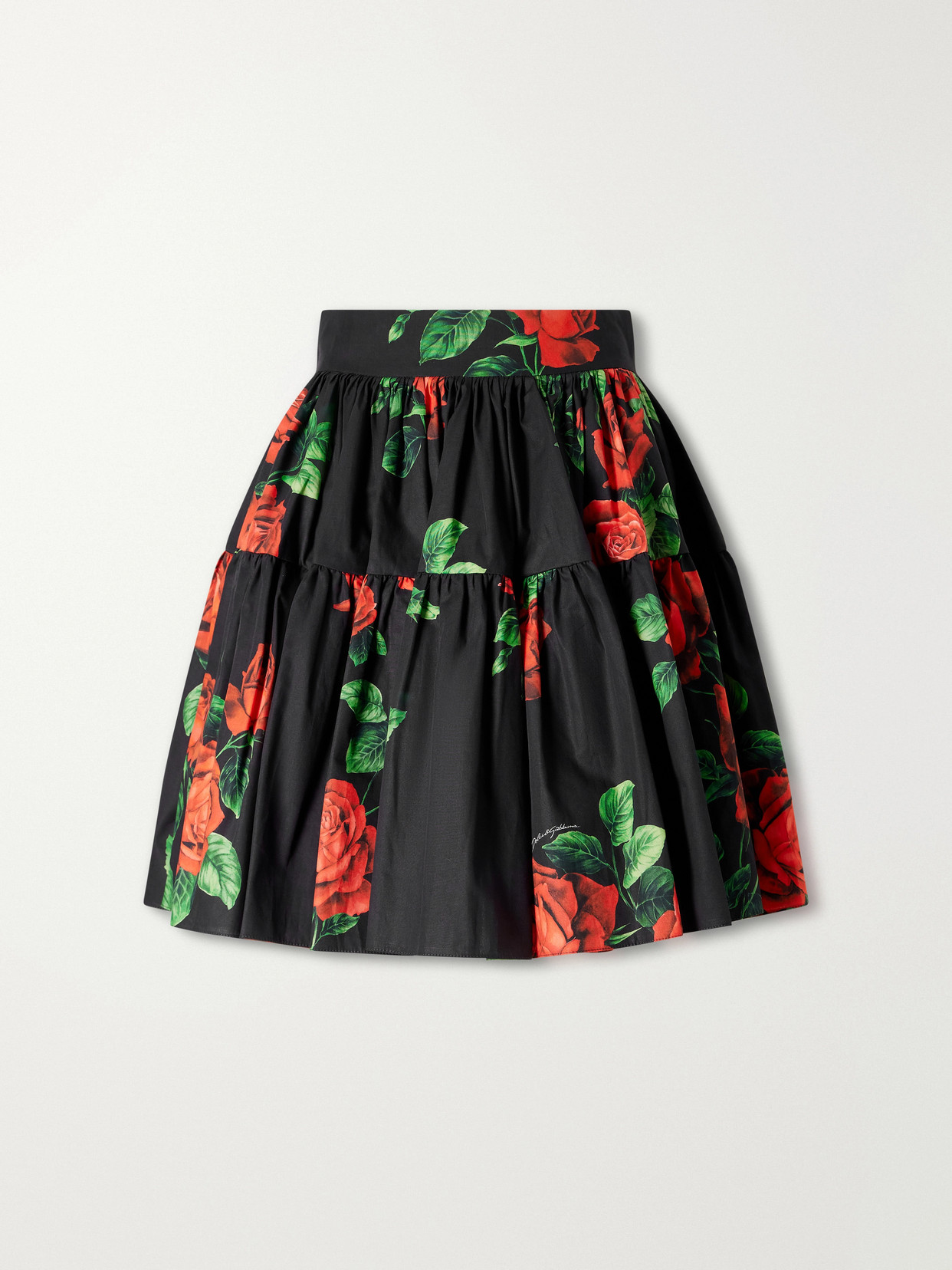 Floral-Print Cotton-Poplin Mini