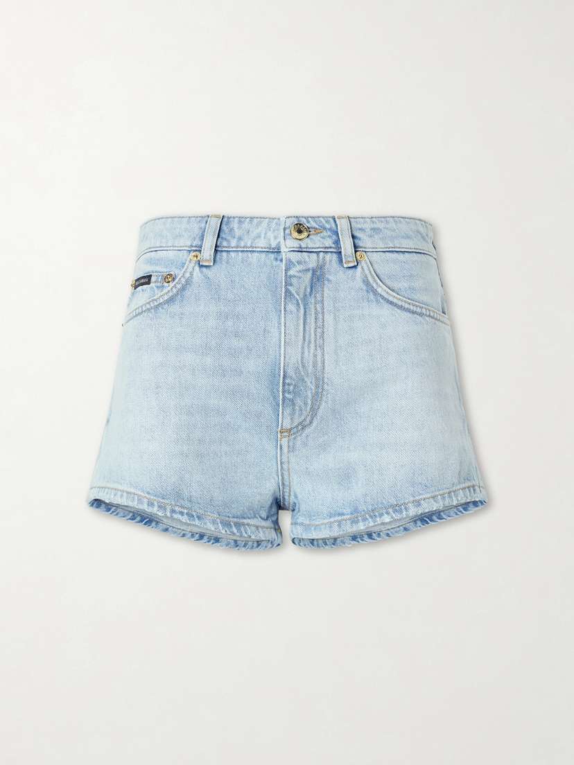 Cotton Denim Shorts