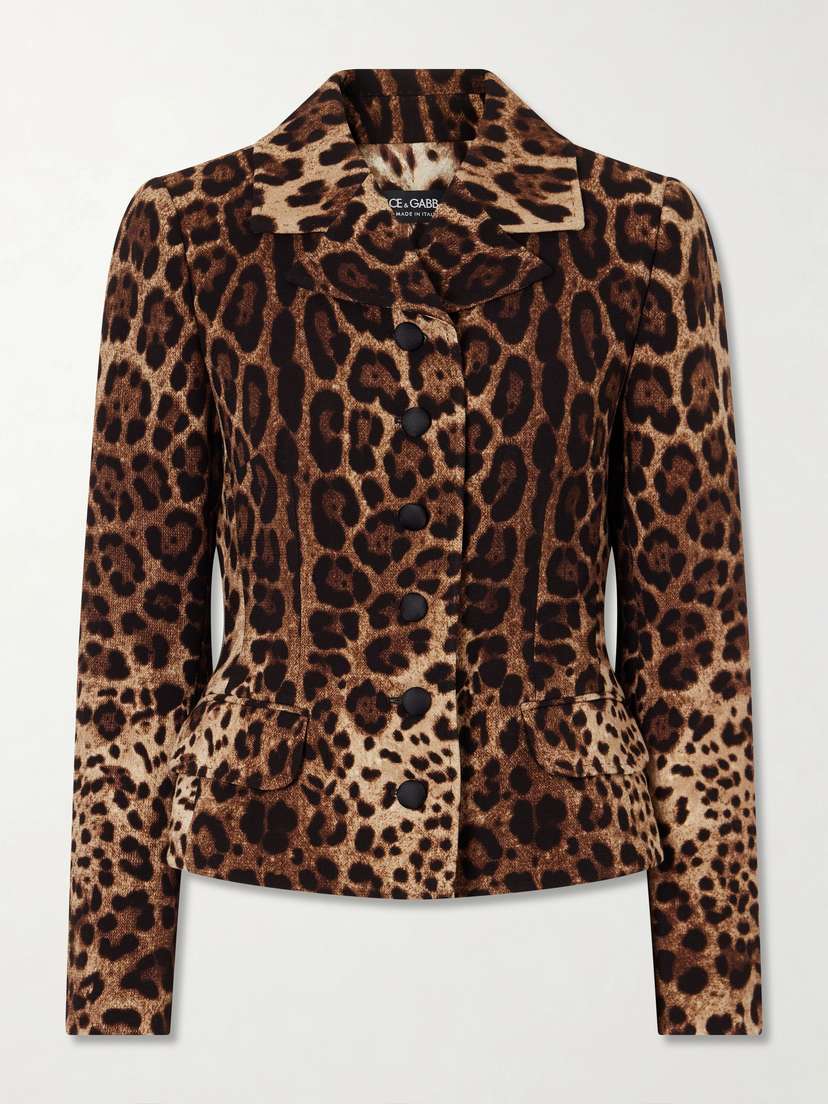 Dolce & Gabbana Leopard-print Wool Blazer | Thumbnail 5