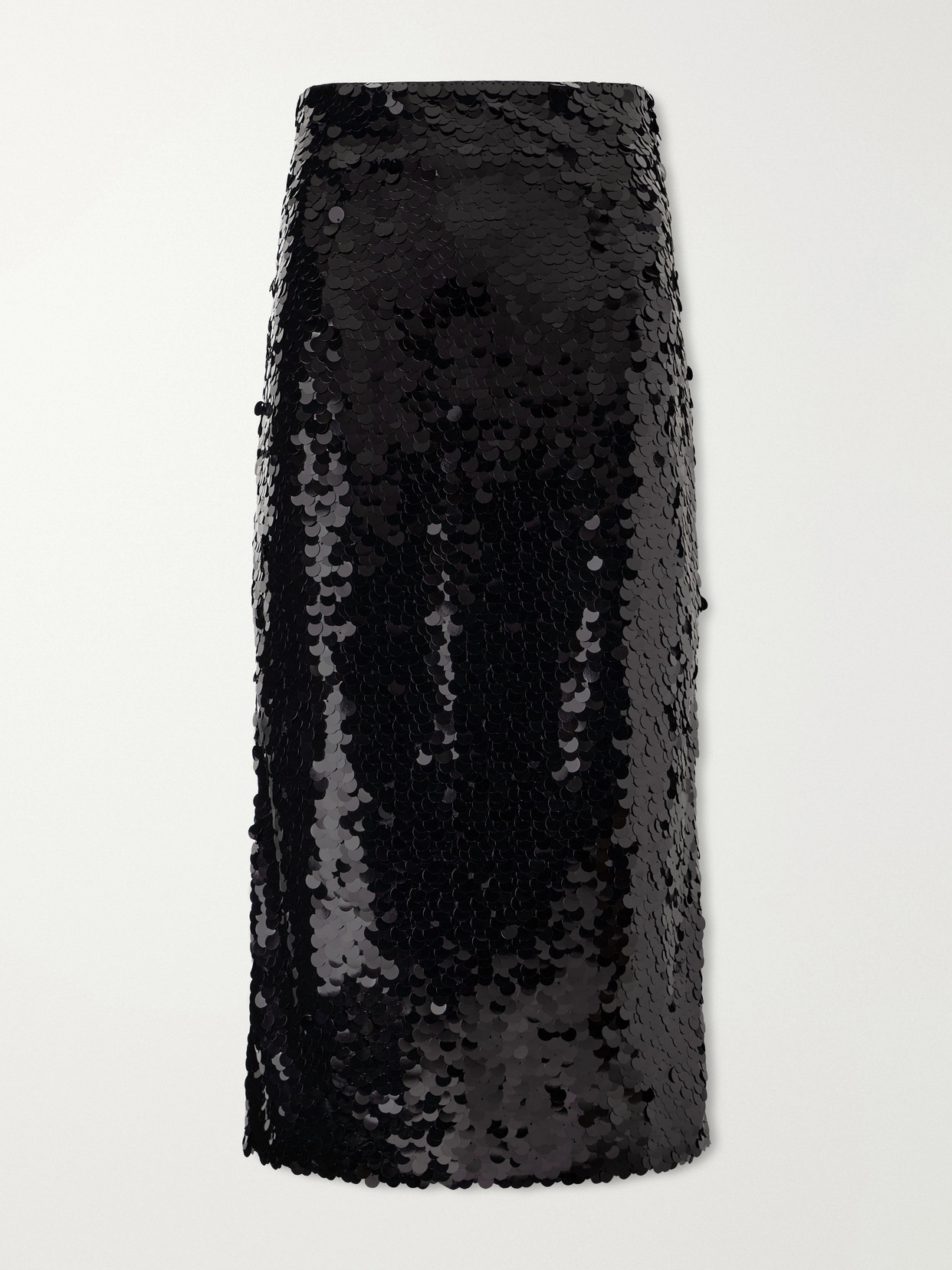 Dolce & Gabbana Sequin-embellished Tulle Midi Skirt In Black