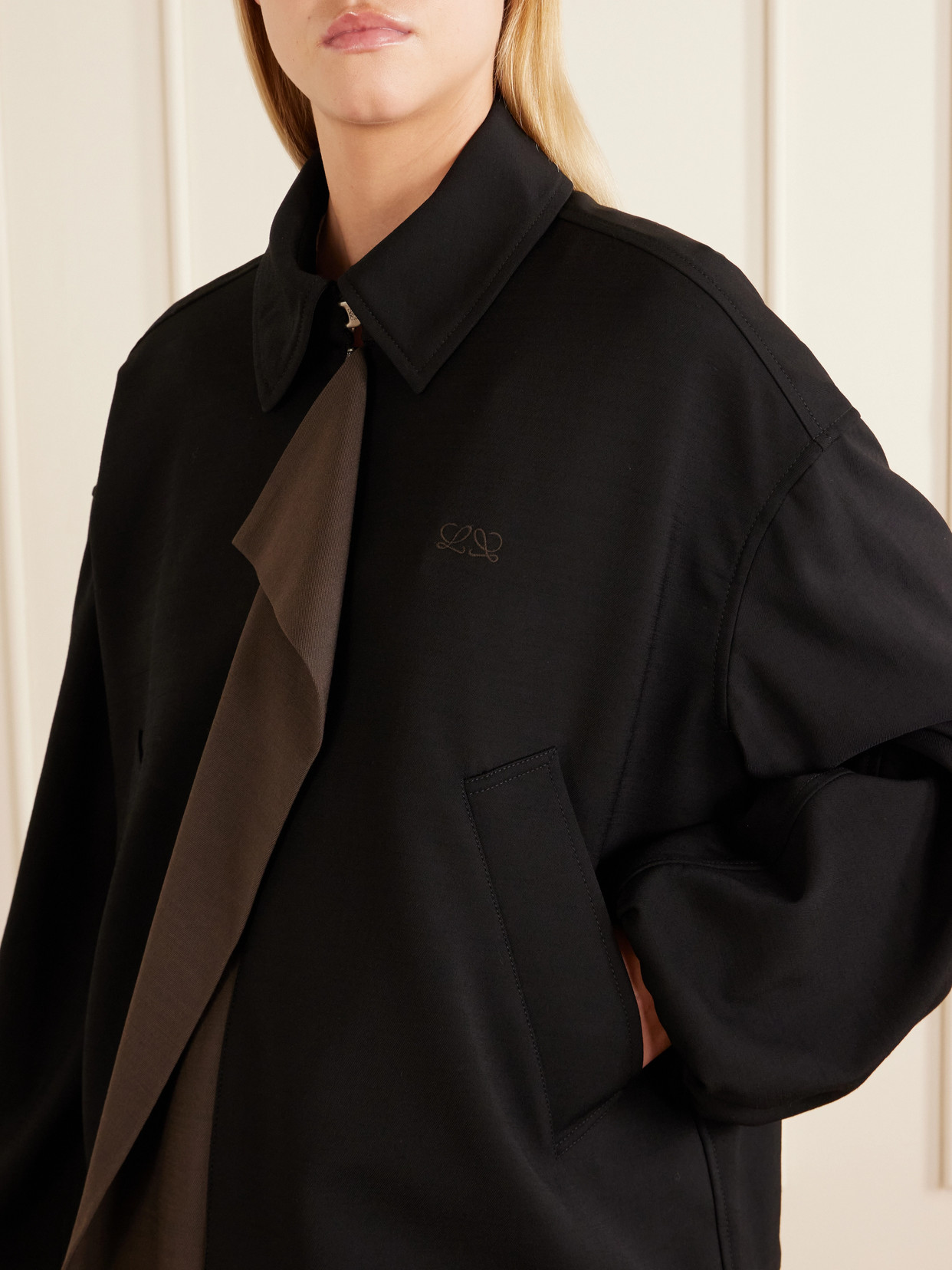 Loewe Twill-trimmed Shell Jacket In Multi