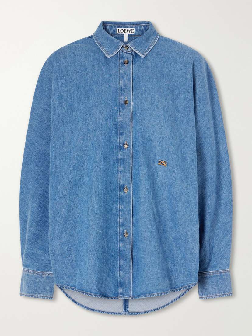 Loewe Anagram-embroidered Denim Shirt | Thumbnail 6 Loewe Anagram-embroidered Denim Shirt | Thumbnail 6