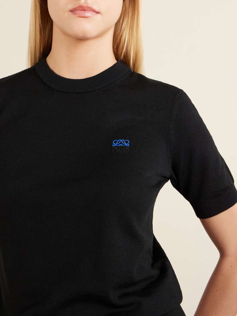 Loewe Anagram-embroidered Wool-blend Sweater | Thumbnail 4 Loewe Anagram-embroidered Wool-blend Sweater | Thumbnail 4